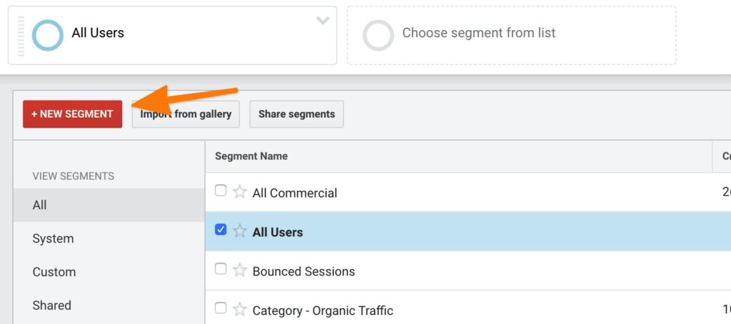 google analytics new segment google analytics new segment