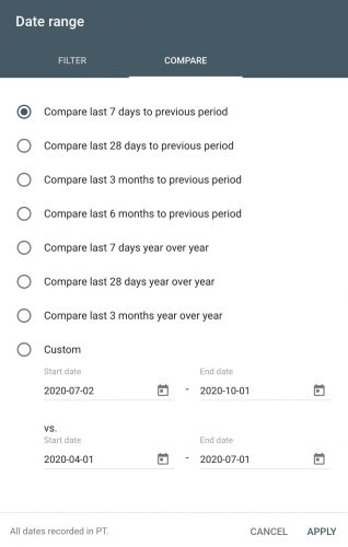 gsc date compare gsc date compare