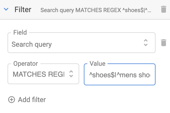 supermetrics regex filter by query supermetrics regex filter by query